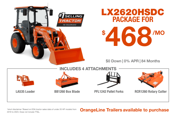 LX2620HSDC Tractor Package